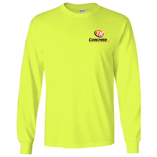 TR Concrete - Gildan - Ultra Cotton® Long Sleeve T-Shirt - Printed Logo Thumbnail