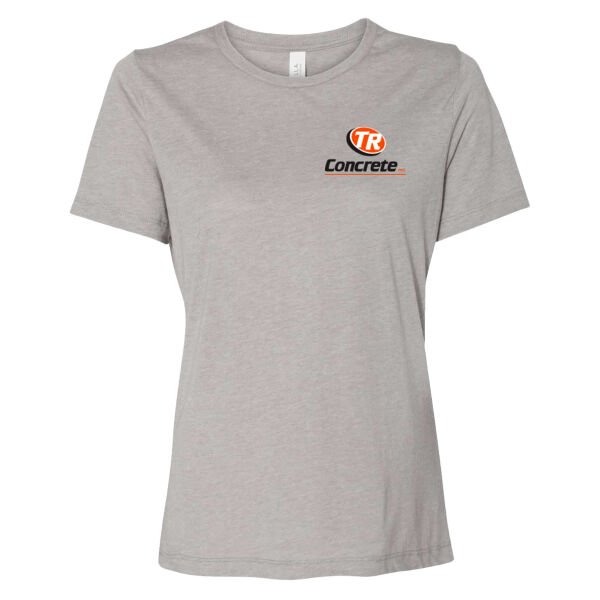 TR Concrete - BELLA + CANVAS - Women’s Relaxed Fit Triblend Tee - Printed Logo Thumbnail