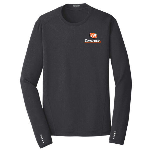 TR Concrete - OGIO® ENDURANCE Long Sleeve Pulse Crew - Screen Print Logo Thumbnail