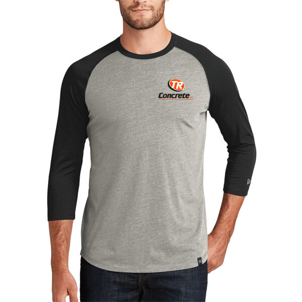 TR Concrete - New Era® Heritage Blend 3/4-Sleeve Raglan - Printed Logo Thumbnail