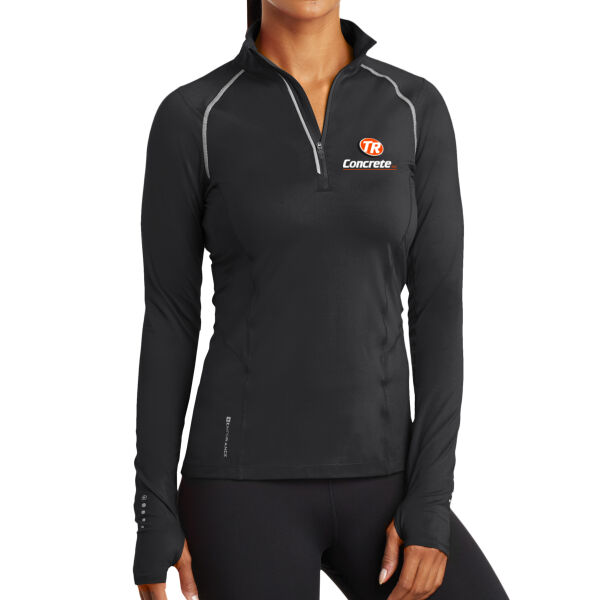 TR Concrete - OGIO® ENDURANCE Ladies Nexus 1/4-Zip Pullover - Screen Print Logo Thumbnail