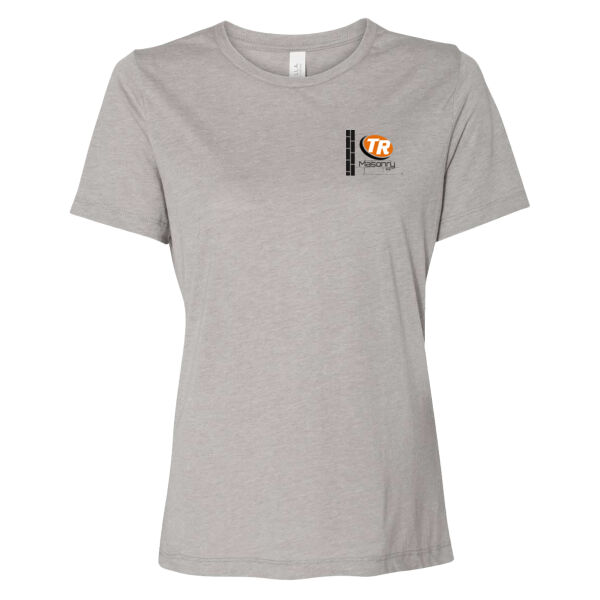 TR Masonry - BELLA + CANVAS - Women’s Relaxed Fit Triblend Tee - Screen Print Logo Thumbnail