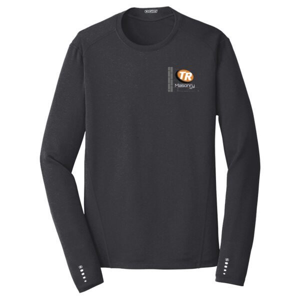 TR Masonry - OGIO® ENDURANCE Long Sleeve Pulse Crew - Printed Logo Thumbnail