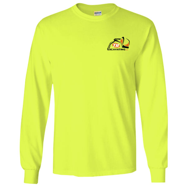 TR Excavating - Gildan - Ultra Cotton® Long Sleeve T-Shirt - Screen Print Logo Thumbnail