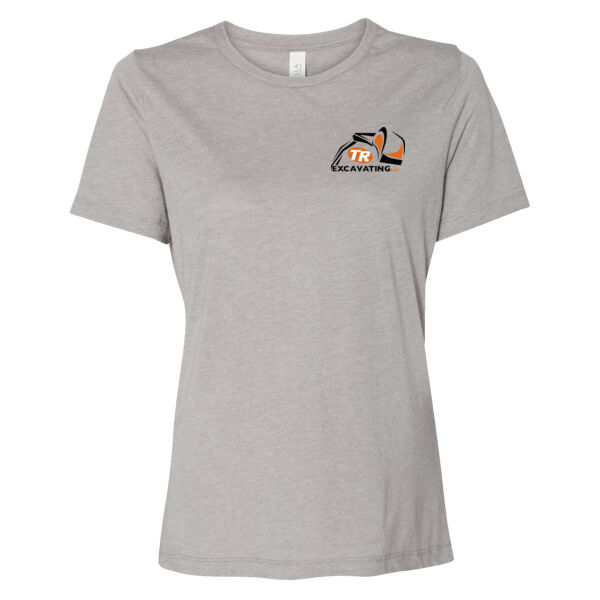 TR Excavating - BELLA + CANVAS - Women’s Relaxed Fit Triblend Tee - Screen Print Logo Thumbnail