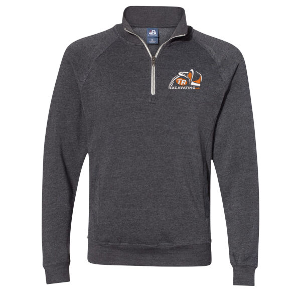 TR Excavating - J. America - Triblend Quarter-Zip Sweatshirt - Embroidered Logo Thumbnail