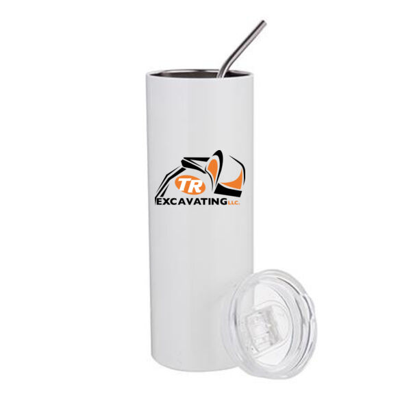 20oz Stainless Steel Tumbler - Sublimated Logo Thumbnail