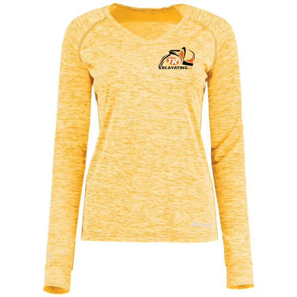 Holloway Ladies Electrify Coolcore Long Sleeve Tee - Screen Print Logo Thumbnail