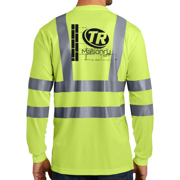 Cornerstone ANSI 107 Class 3 Long Sleeve Snag-Resistant Reflective T-shirt - Sublimated Logo Thumbnail