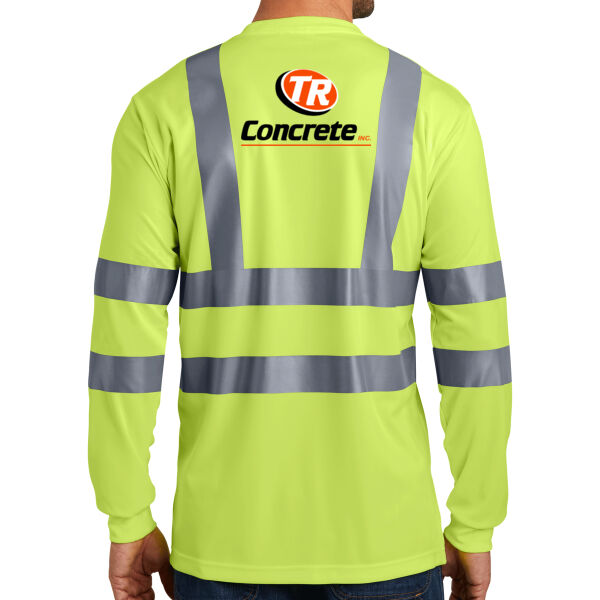 Cornerstone ANSI 107 Class 3 Long Sleeve Snag-Resistant Reflective T-shirt - Printed Logo Thumbnail