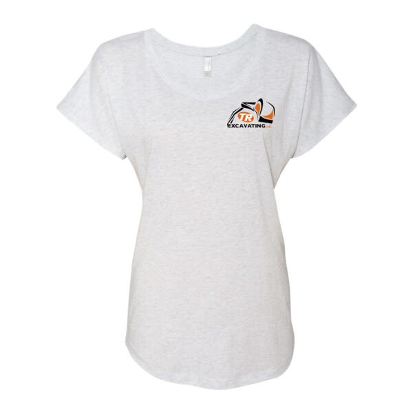 Women's Triblend Short Sleeve Dolman - Screen Print Logo Thumbnail