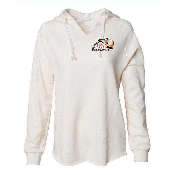 Independent Trading Co. Women's Lightweight Wave Wash Hoodie - Screen Print Logo Thumbnail