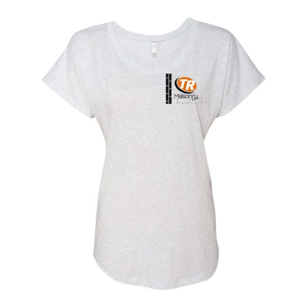 Women's Triblend Short Sleeve Dolman - Screen Print Logo Thumbnail