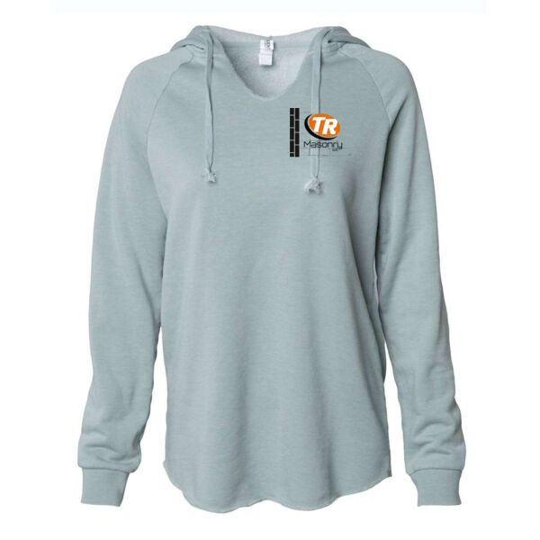 Independent Trading Co. Women's Lightweight Wave Wash Hoodie - Screen Print Logo Thumbnail