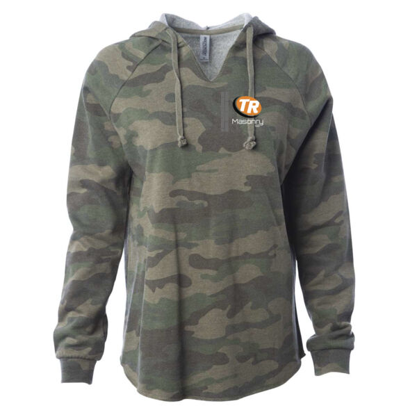 Independent Trading Co. Women's Lightweight Wave Wash Hoodie - Printed Logo Thumbnail