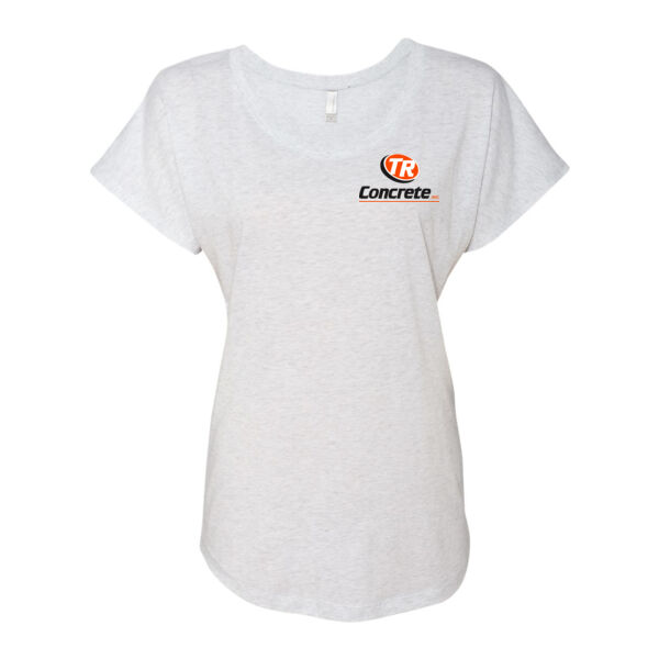 Women's Triblend Short Sleeve Dolman - Printed Logo Thumbnail