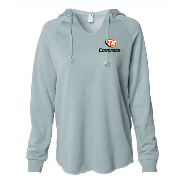 Independent Trading Co. Women's Lightweight Wave Wash Hoodie - Printed Logo Thumbnail