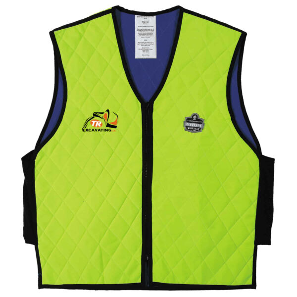 Chill-Its 6665 Evaporative Cooling Vest - Embedded Polymers, Zipper Closure - Screen Print Logo Thumbnail