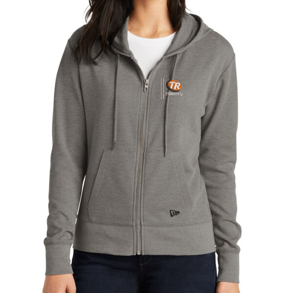 New Era® Ladies Thermal Full-Zip Hoodie - Embroidered Logo Thumbnail