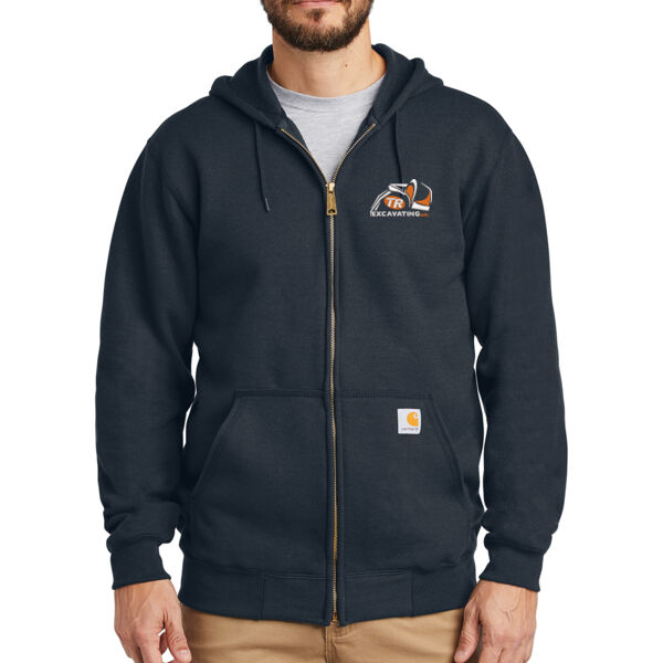 Carhartt Midweight Hooded Zip-Front Sweatshirt - Embroidered Logo Thumbnail