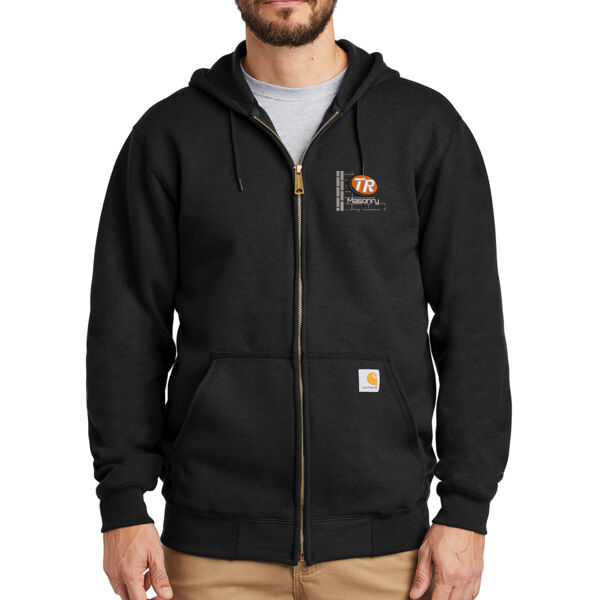 Carhartt Midweight Hooded Zip-Front Sweatshirt - Embroidered Logo Thumbnail