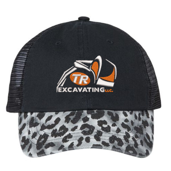 Mega Cap - Leopard Fashion Trucker Cap - Embroidered Logo Thumbnail