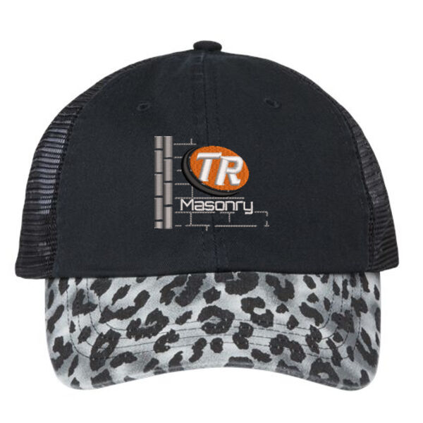 Mega Cap - Leopard Fashion Trucker Cap - Embroidered Logo Thumbnail