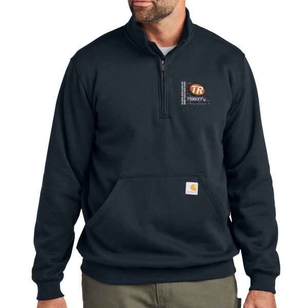 Carhartt Midweight 1/4-Zip Mock Neck Sweatshirt - Embroidered Logo Thumbnail