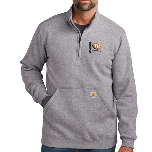 Carhartt Midweight 1/4-Zip Mock Neck Sweatshirt - Embroidered Logo Thumbnail