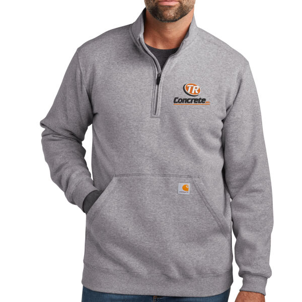 Carhartt Midweight 1/4-Zip Mock Neck Sweatshirt - Embroidered Logo Thumbnail