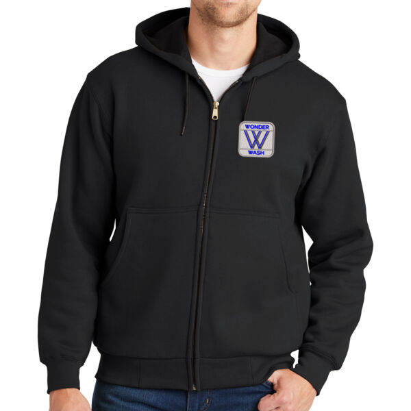 CornerStone - Heavyweight Full-Zip Hooded Sweatshirt with Thermal Lining - Embroidered Logo Thumbnail