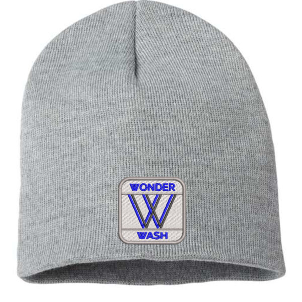 8 Inch Knit Beanie - Embroidered Logo Thumbnail