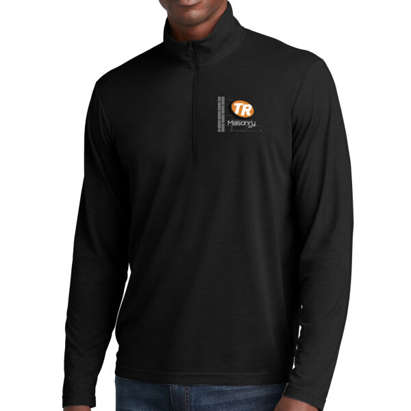 Sport-Tek ® PosiCharge ® Tri-Blend Wicking 1/4-Zip Pullover - Printed Logo Thumbnail