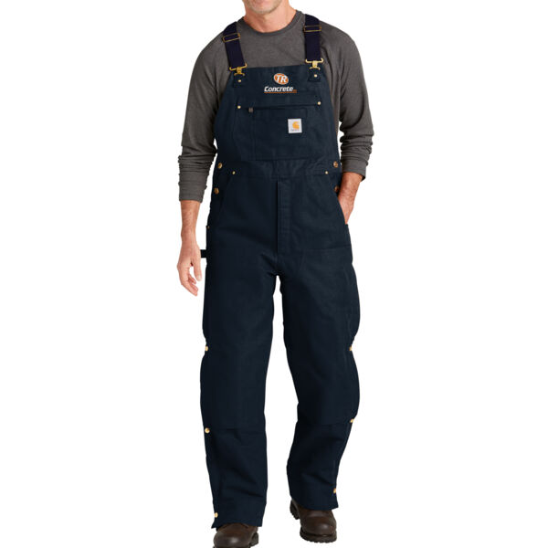 Carhartt® Firm Duck Insulated Bib Overalls - Embroidered Logo Thumbnail