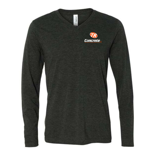 BELLA + CANVAS - Long Sleeve V-Neck Tee - Screen Print Logo Thumbnail