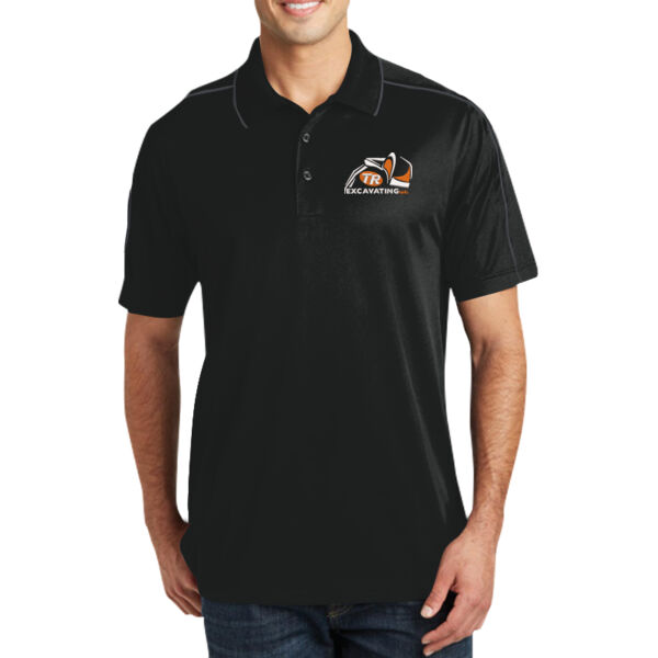 TR Excavating - Sport-Tek® Micropique Sport-Wick® Piped Polo - Embroidered Logo Thumbnail