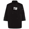 Ten Pearl Button Black Chef Coat Thumbnail